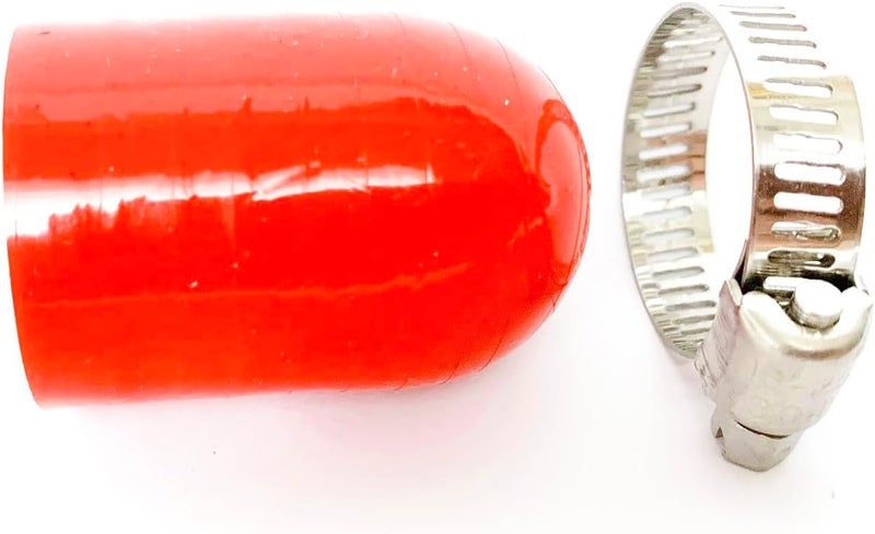 bekelan 25/32" (20mm) Red High Temperature 3-ply Reinforced Silicone Coolant Bypass Cap With Clamp,For Turbo Bypass Valve/Vacuum/Throttle Body Water Port/Heater Core/Fix Leak - Image 2